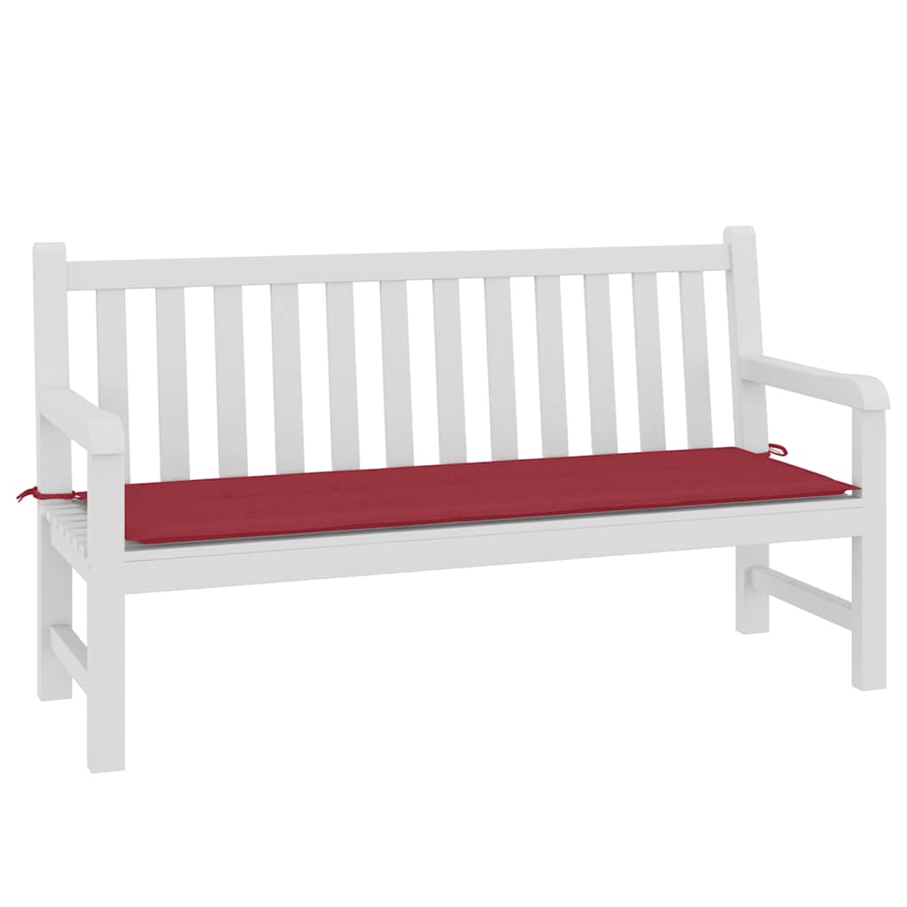 Cuscino per Panca Rosso Vino 150x50x4 cm in Tessuto Oxford | homemem39