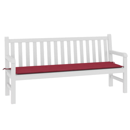 Cuscino per Panca Rosso Vino 180x50x3 cm in Tessuto Oxford - homemem39