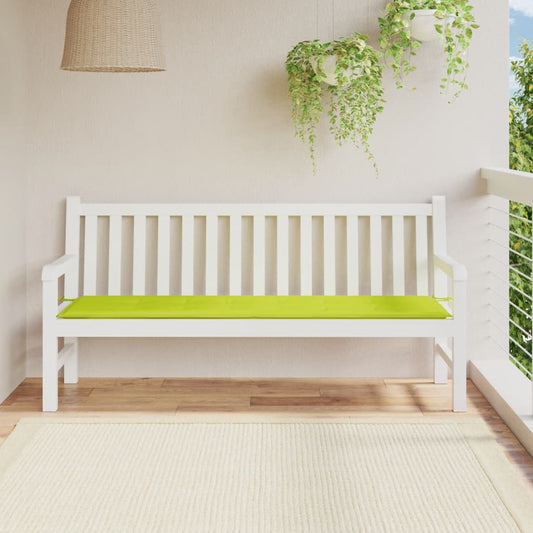 Cuscino per Panca Verde Brillante 180x50x3 cm in Tessuto Oxford - homemem39