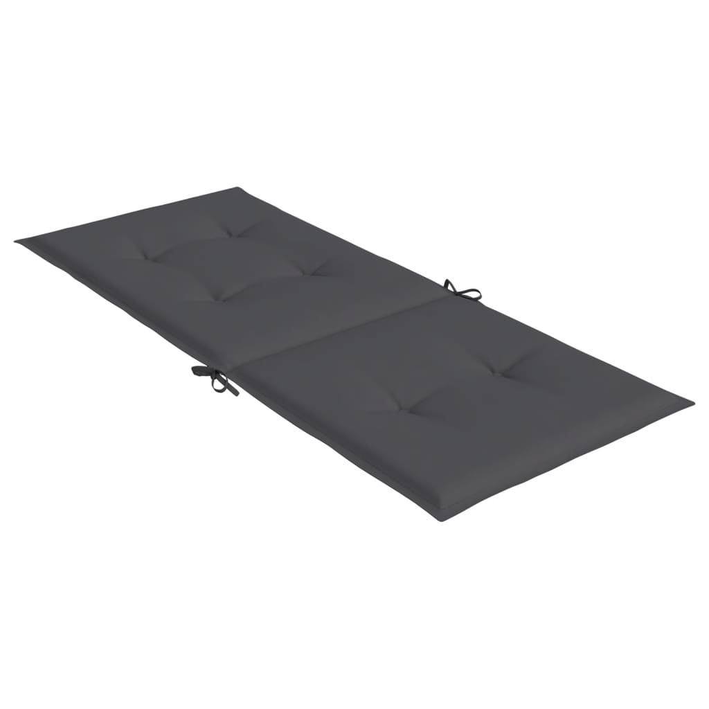 Cuscini per Sedie 6 pz Antracite 120x50x3 cm in Tessuto - homemem39