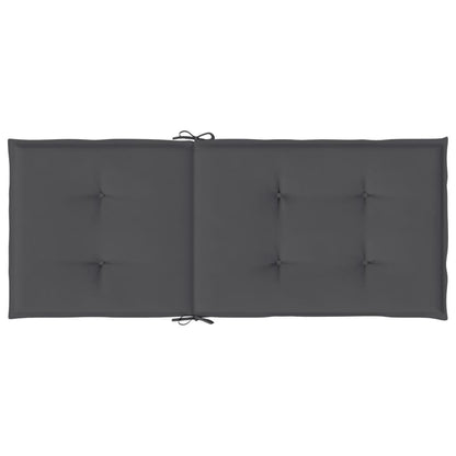 Cuscini per Sedie 6 pz Antracite 120x50x3 cm in Tessuto - homemem39