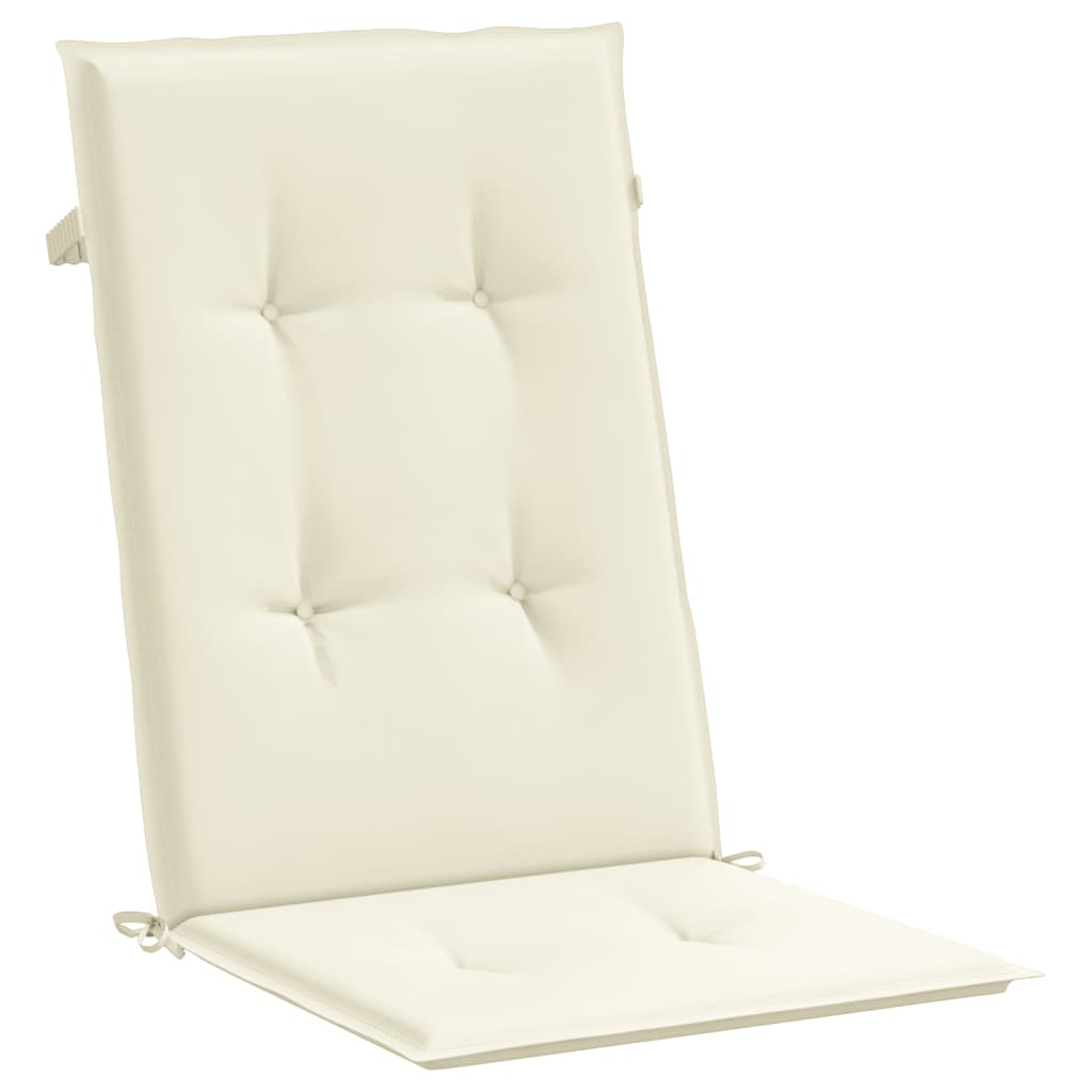 Cuscini per Sedie 6 pz Crema 120x50x3 cm in Tessuto - homemem39