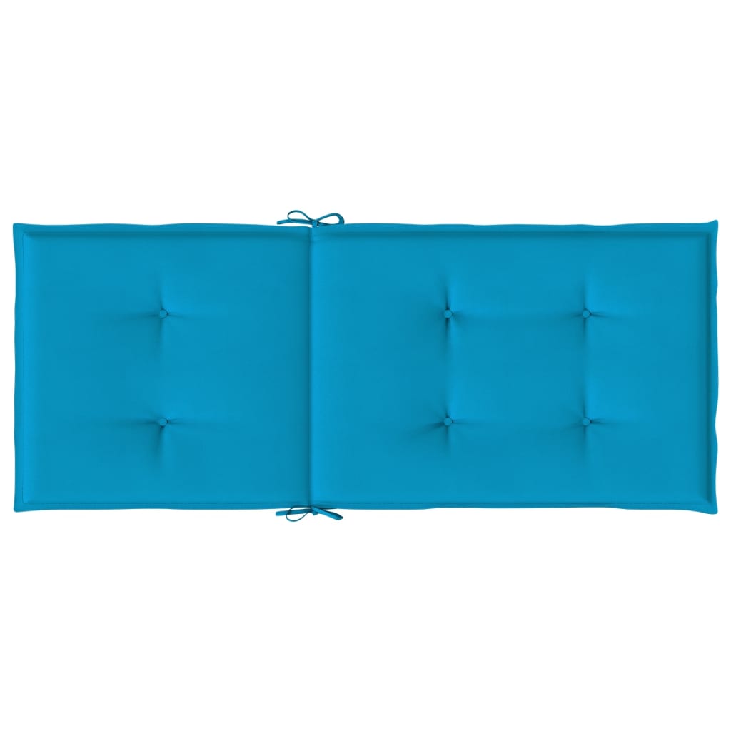 Cuscini per Sedie 6 pz Blu 120x50x3 cm in Tessuto - homemem39