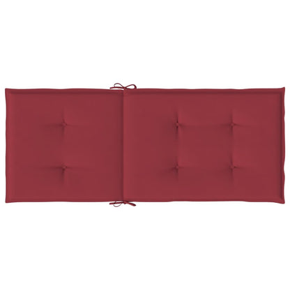 Cuscini per Sedie 6 pz Rosso Vino 120x50x3 cm in Tessuto - homemem39