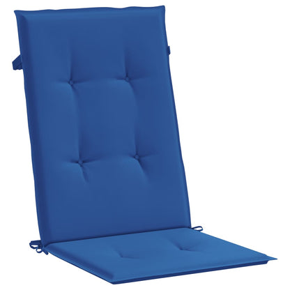 Cuscini per Sedie 2 pz Blu Reale 120x50x3 cm in Tessuto | homemem39