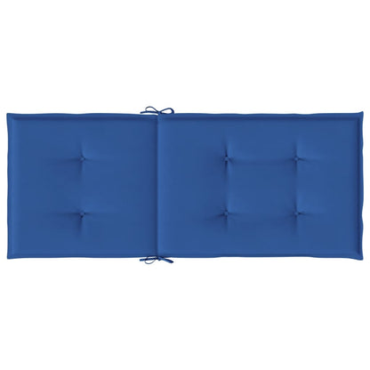 Cuscini per Sedie 6 pz Blu Reale 120x50x3 cm in Tessuto - homemem39