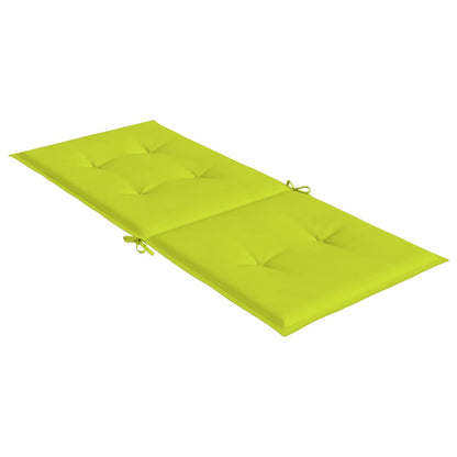 Cuscini per Sedie 4 pz Verde Brillante 120x50x3 cm in Tessuto | homemem39