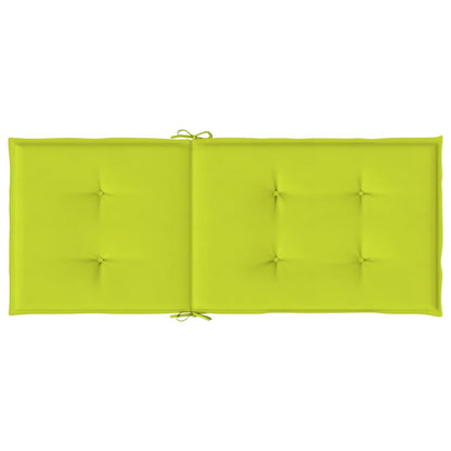 Cuscini per Sedie 4 pz Verde Brillante 120x50x3 cm in Tessuto | homemem39