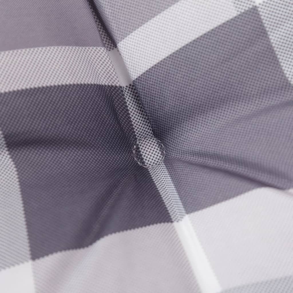 Cuscini per Sedie 4 pz Grigi a Quadri 120x50x3 cm in Tessuto | homemem39