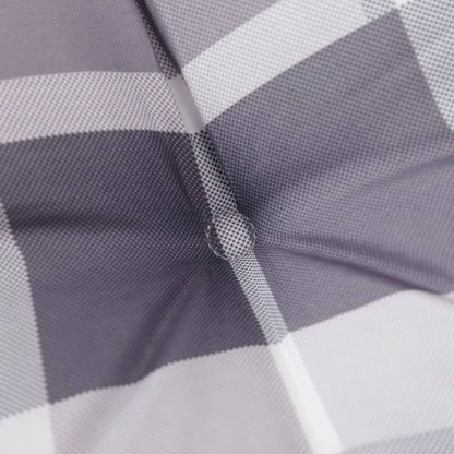Cuscini per Sedie 4 pz Grigi a Quadri 120x50x3 cm in Tessuto | homemem39