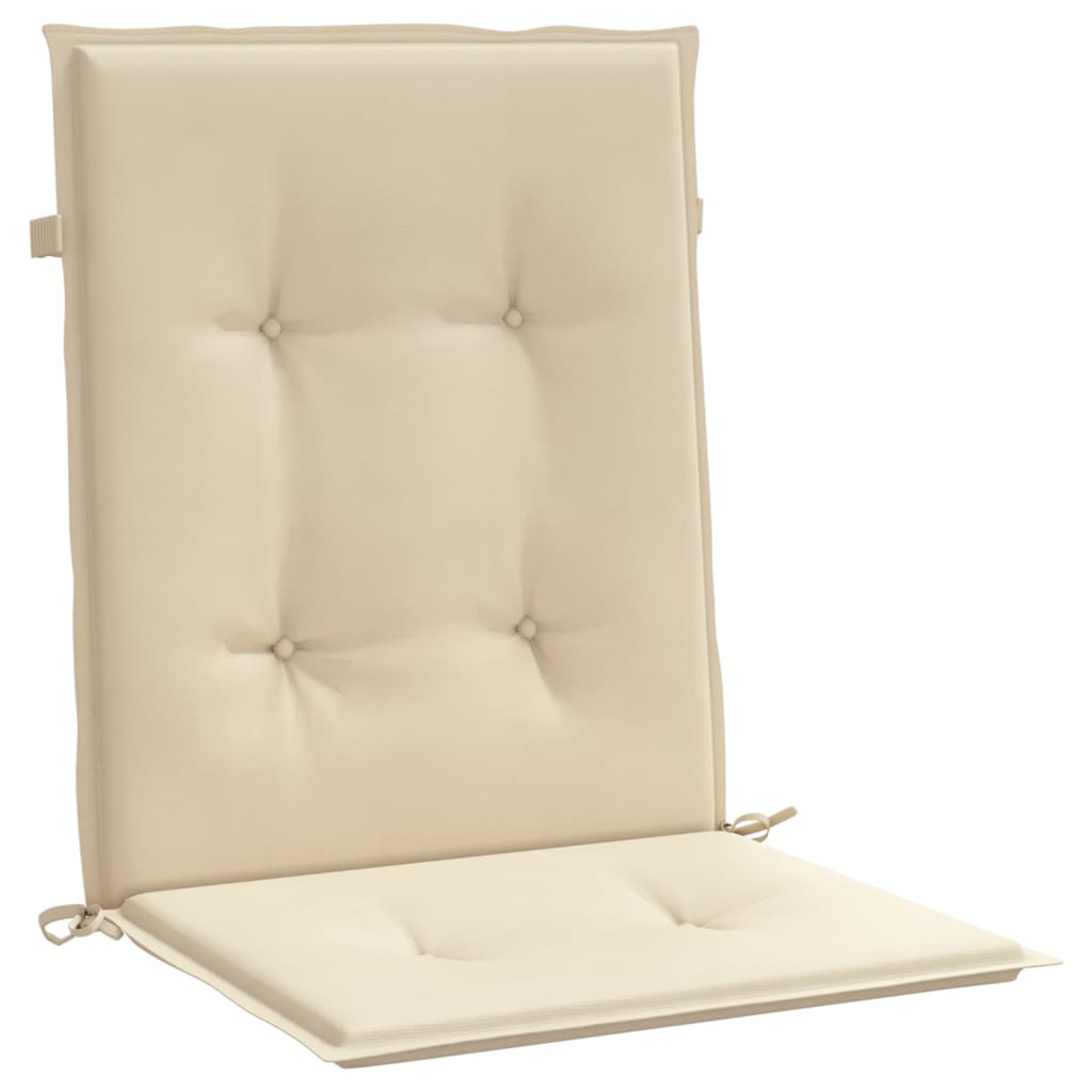 Cuscini per Sedia 6 pz Beige 100x50x3 cm in Tessuto Oxford - homemem39