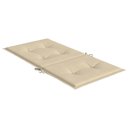 Cuscini per Sedia 6 pz Beige 100x50x3 cm in Tessuto Oxford - homemem39