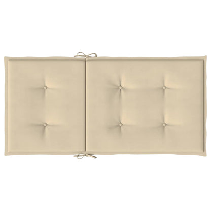 Cuscini per Sedia 6 pz Beige 100x50x3 cm in Tessuto Oxford - homemem39