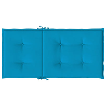 Cuscini per Sedia 6 pz Blu 100x50x3 cm in Tessuto Oxford - homemem39