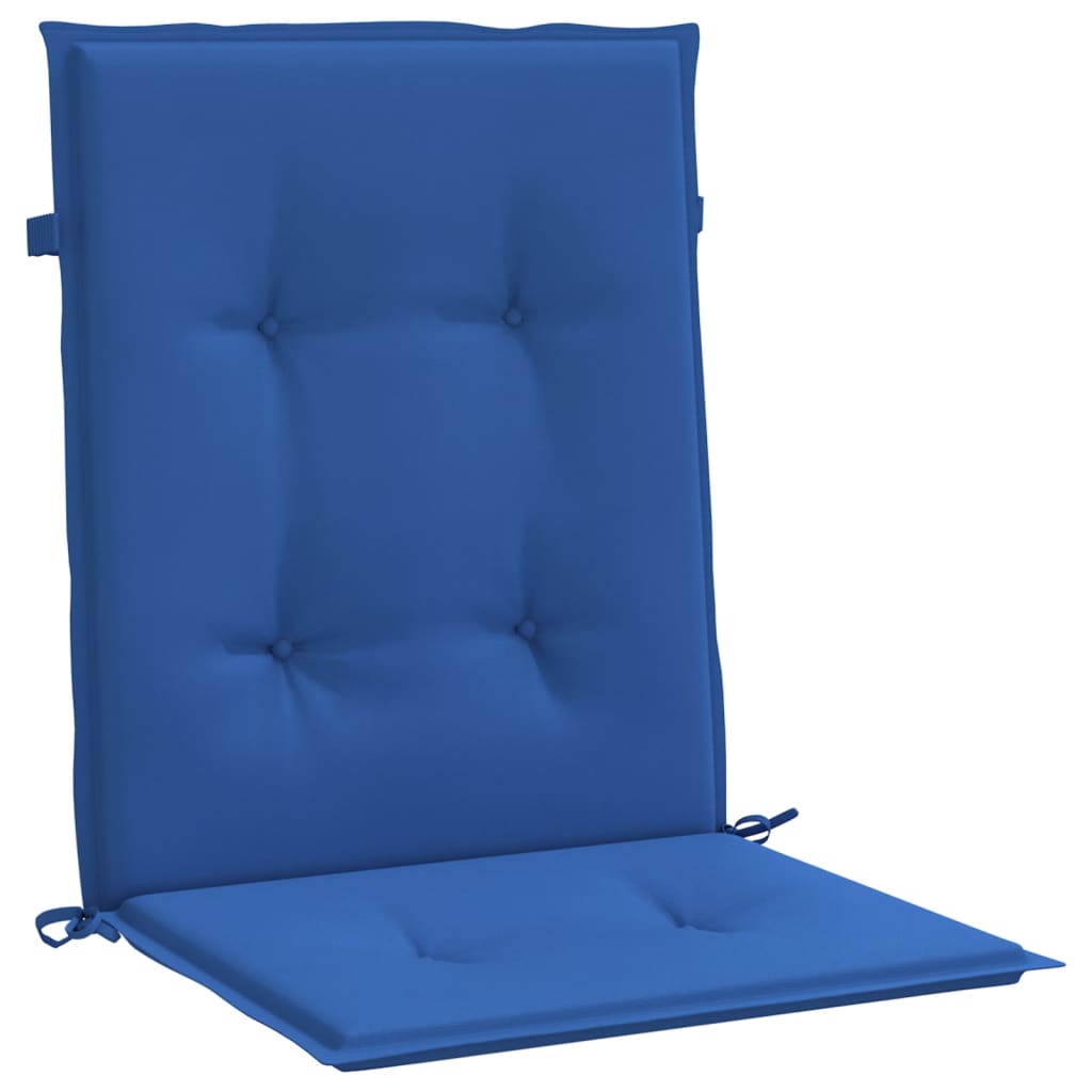 Cuscini per Sedia 2 pz Blu Reale 100x50x3 cm in Tessuto Oxford | homemem39