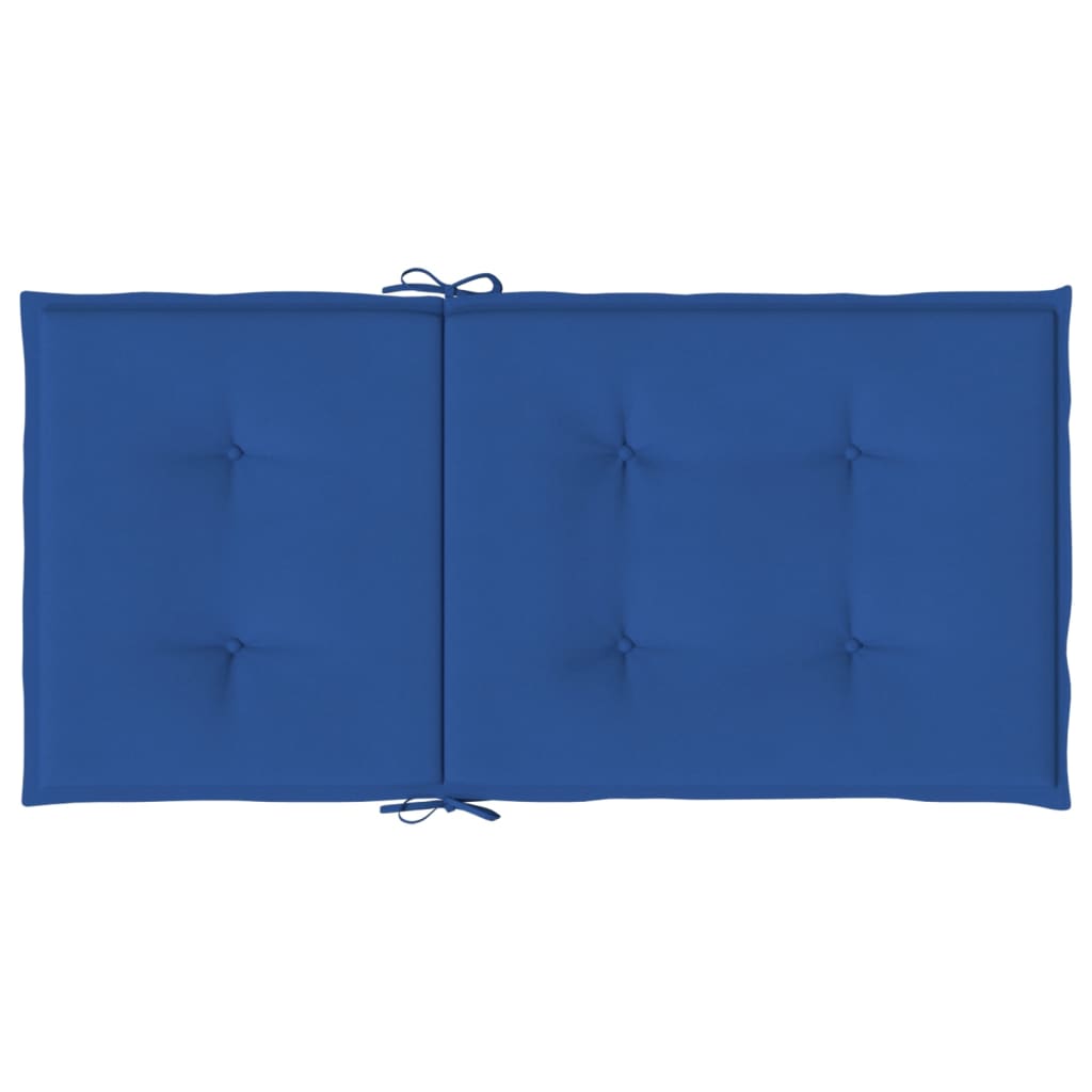 Cuscini per Sedia 2 pz Blu Reale 100x50x3 cm in Tessuto Oxford | homemem39