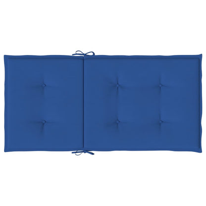 Cuscini per Sedia 2 pz Blu Reale 100x50x3 cm in Tessuto Oxford | homemem39