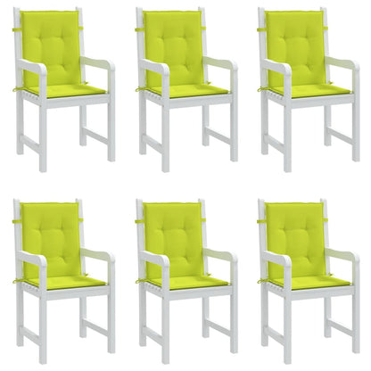 Cuscini per Sedia 6 pz Verde Intenso 100x50x3 cm Tessuto Oxford | homemem39
