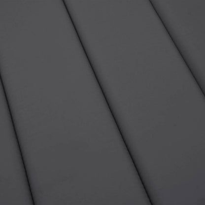 Cuscino per Lettino Antracite 186x58x4 cm in Tessuto Oxford | homemem39