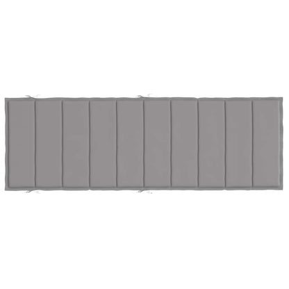 Cuscino per Lettino Grigio 186x58x4 cm in Tessuto Oxford | homemem39