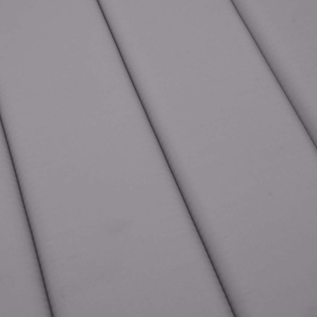 Cuscino per Lettino Grigio 186x58x4 cm in Tessuto Oxford | homemem39