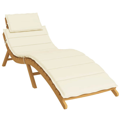 Cuscino per Lettino Crema 186x58x4 cm in Tessuto Oxford | homemem39