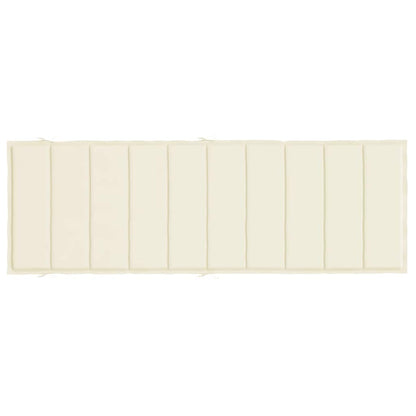 Cuscino per Lettino Crema 186x58x4 cm in Tessuto Oxford | homemem39
