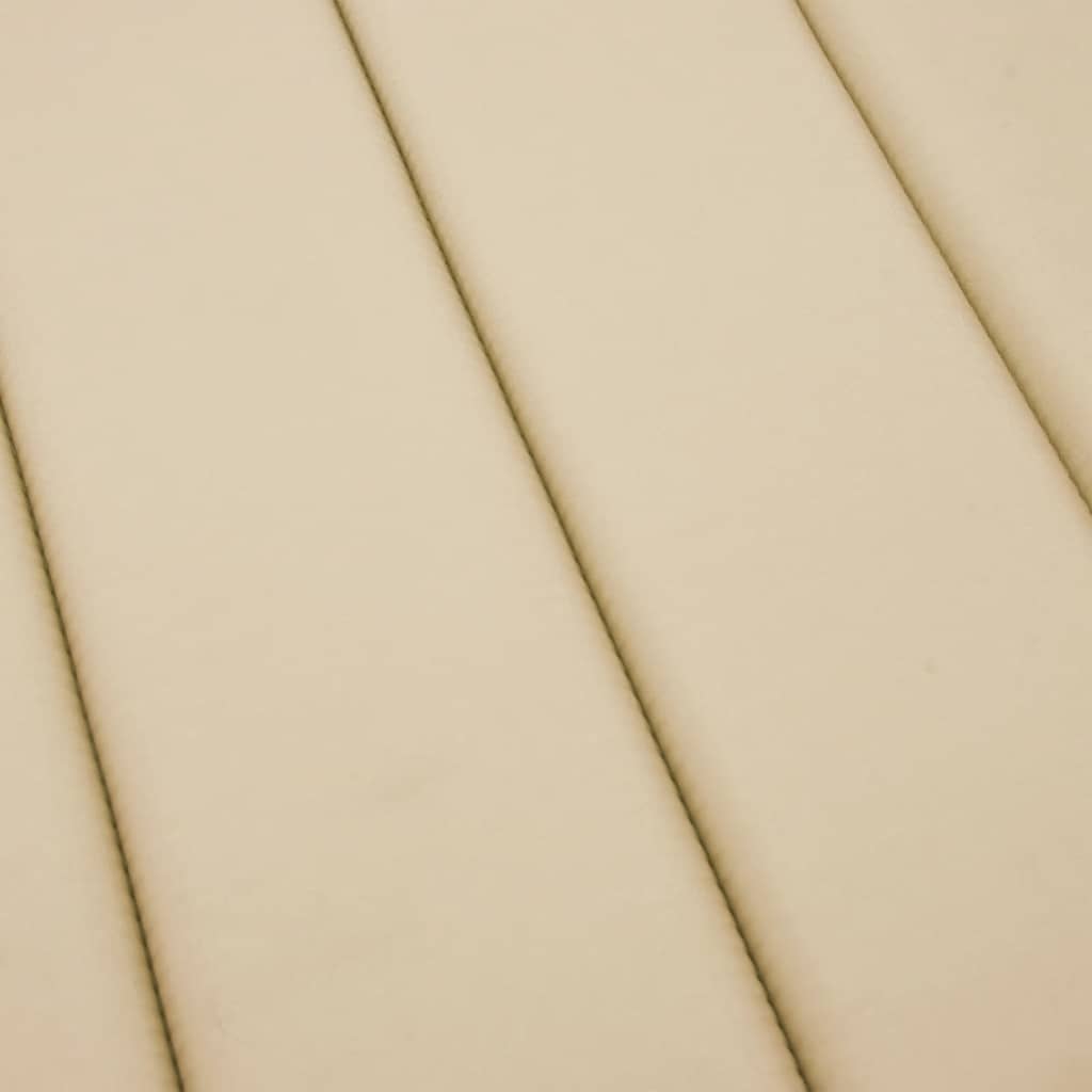 Cuscino per Lettino Beige 186x58x4 cm in Tessuto Oxford | homemem39