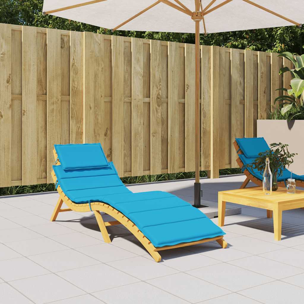 Cuscino per Lettino Blu 186x58x4 cm in Tessuto Oxford | homemem39