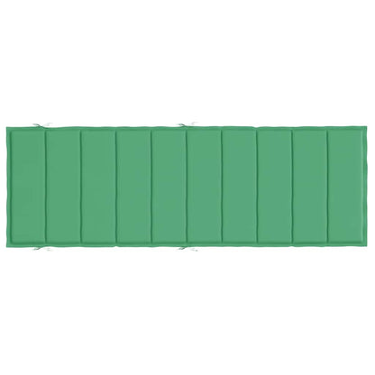 Cuscino per Lettino Verde 186x58x4 cm in Tessuto Oxford