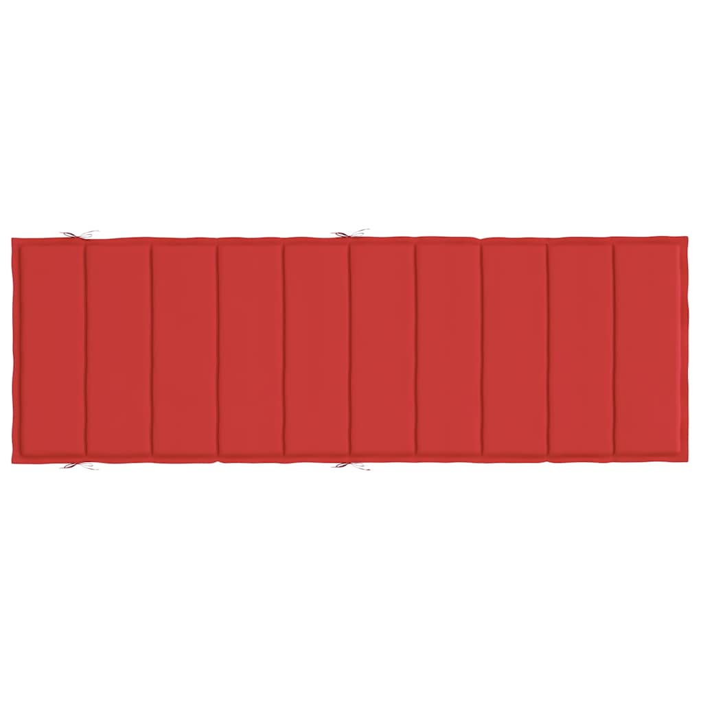 Cuscino per Lettino Rosso 186x58x4 cm in Tessuto Oxford | homemem39
