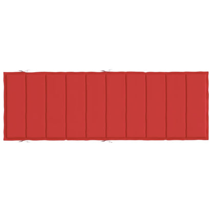 Cuscino per Lettino Rosso 186x58x4 cm in Tessuto Oxford | homemem39