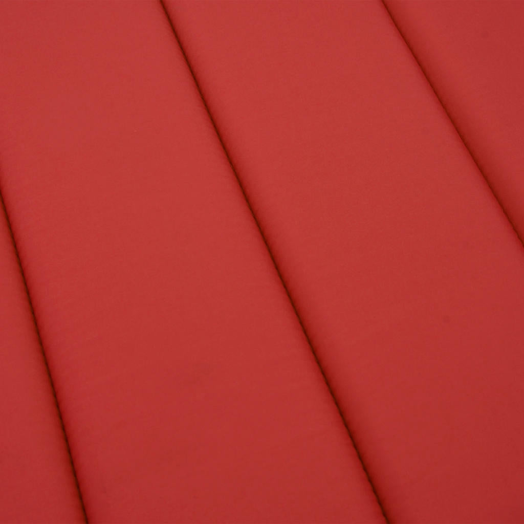 Cuscino per Lettino Rosso 186x58x4 cm in Tessuto Oxford | homemem39