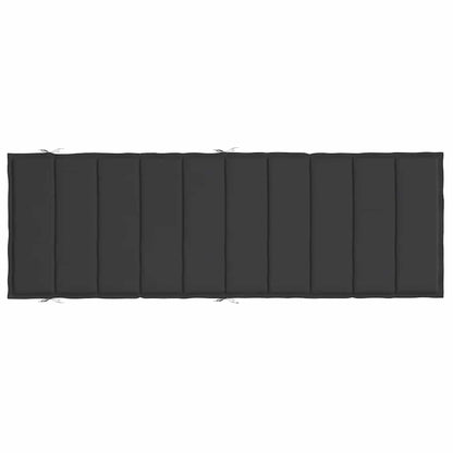 Cuscino per Lettino Nero 186x58x4 cm in Tessuto Oxford | homemem39