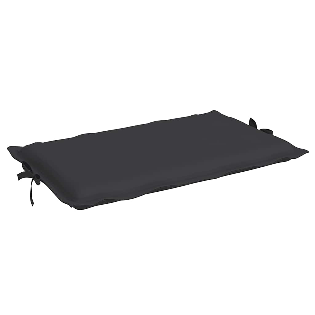 Cuscino per Lettino Nero 186x58x4 cm in Tessuto Oxford | homemem39