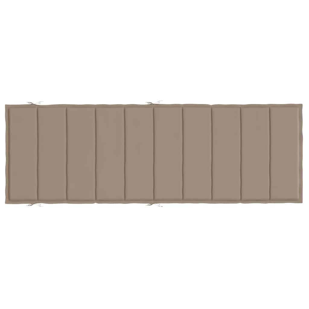 Cuscino per Lettino Tortora 186x58x4 cm in Tessuto Oxford | homemem39