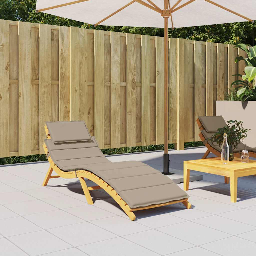Cuscino per Lettino Tortora 186x58x4 cm in Tessuto Oxford | homemem39