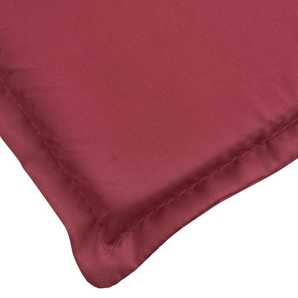 Cuscino per Lettino Rosso Vino 186x58x4 cm in Tessuto Oxford - homemem39