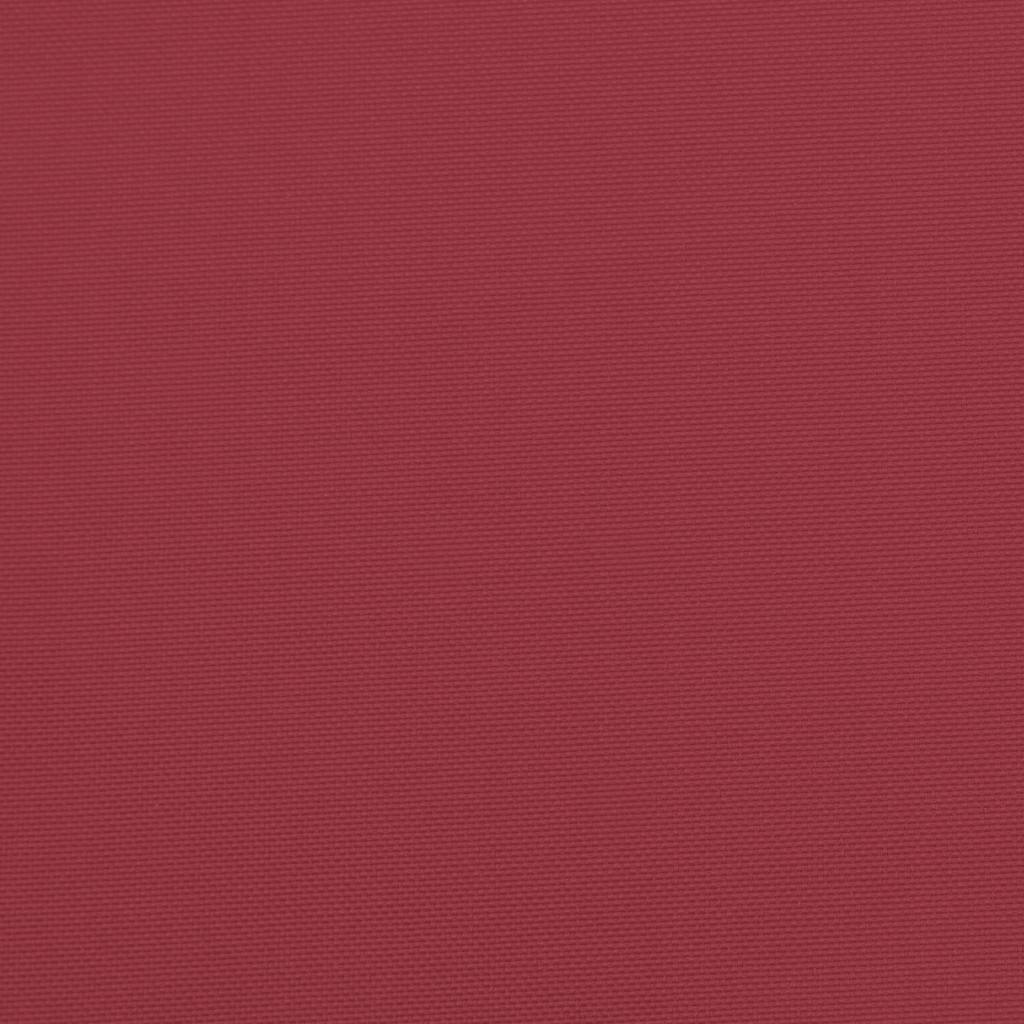Cuscino per Lettino Rosso Vino 186x58x4 cm in Tessuto Oxford | homemem39