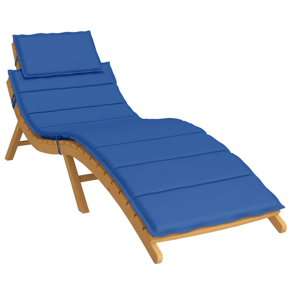 Cuscino per Lettino Blu Reale 186x58x4 cm in Tessuto Oxford | homemem39