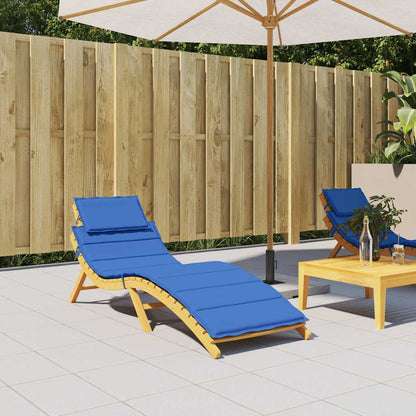 Cuscino per Lettino Blu Reale 186x58x4 cm in Tessuto Oxford | homemem39