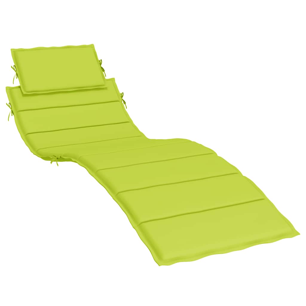 Cuscino per Lettino Verde Intenso 186x58x4 cm in Tessuto Oxford | homemem39