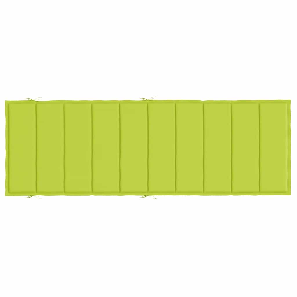 Cuscino per Lettino Verde Intenso 186x58x4 cm in Tessuto Oxford | homemem39
