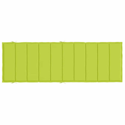 Cuscino per Lettino Verde Intenso 186x58x4 cm in Tessuto Oxford | homemem39