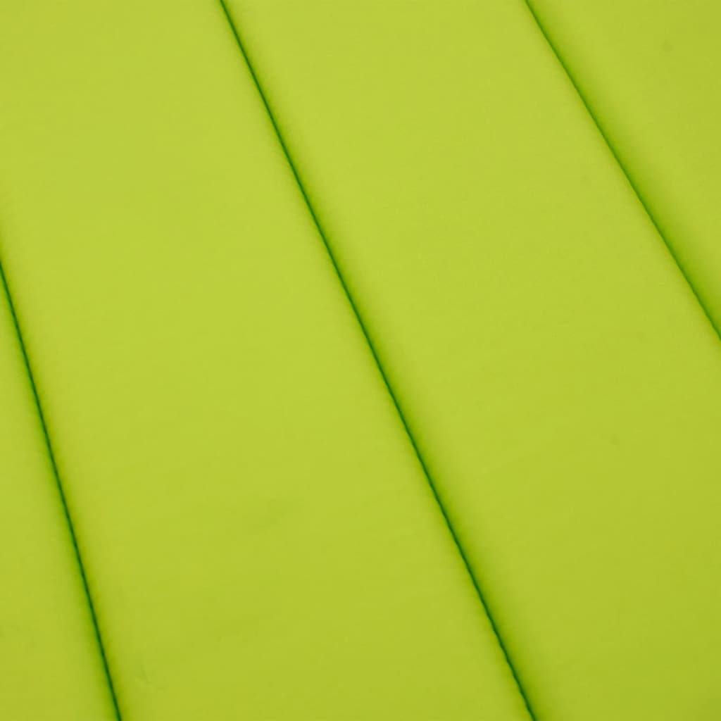 Cuscino per Lettino Verde Intenso 186x58x4 cm in Tessuto Oxford | homemem39