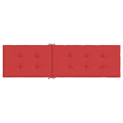 Cuscino per Sdraio Rosso (75+105)x50x4 cm - homemem39