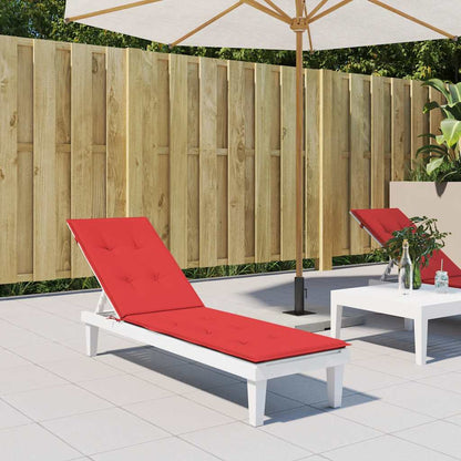 Cuscino per Sdraio Rosso (75+105)x50x4 cm - homemem39