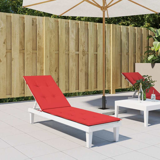 Cuscino per Sdraio Rosso (75+105)x50x4 cm - homemem39
