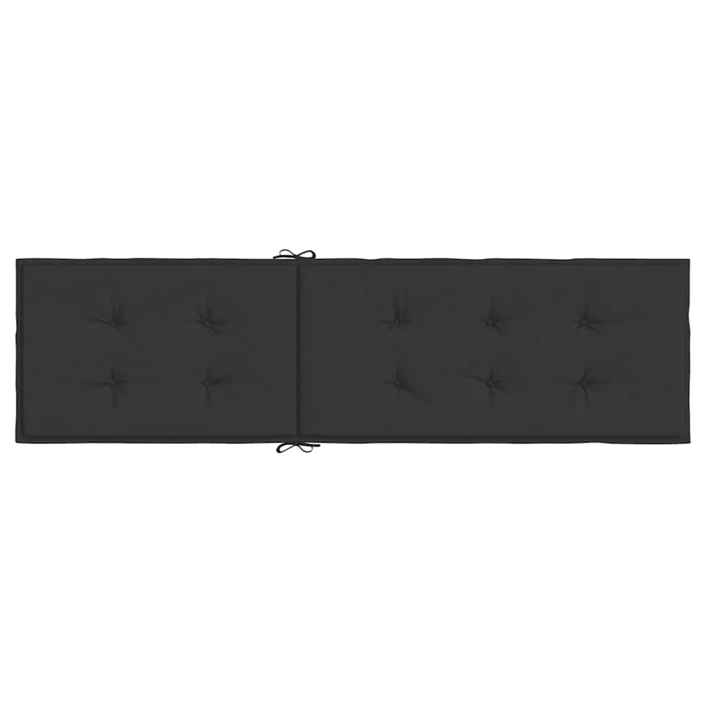 Cuscino per Sdraio Nero (75+105)x50x4 cm - homemem39