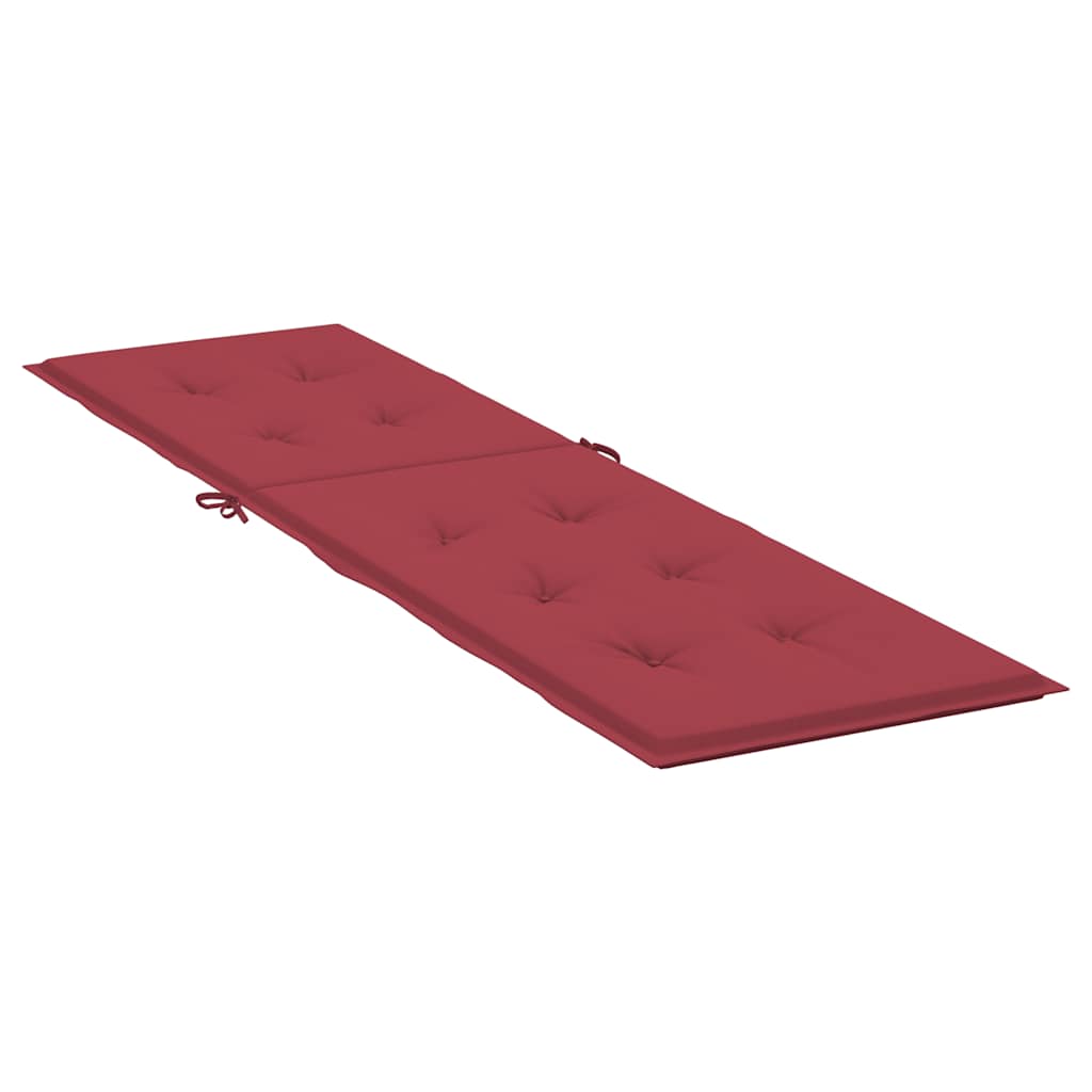 Cuscino per Sdraio Rosso Vino (75+105)x50x4 cm - homemem39